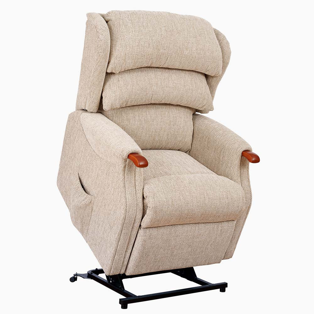 Westbury Petite Recliner Armchair - Petite Single Motor Recliner Fabric - Power Recliner with USB - Image 7