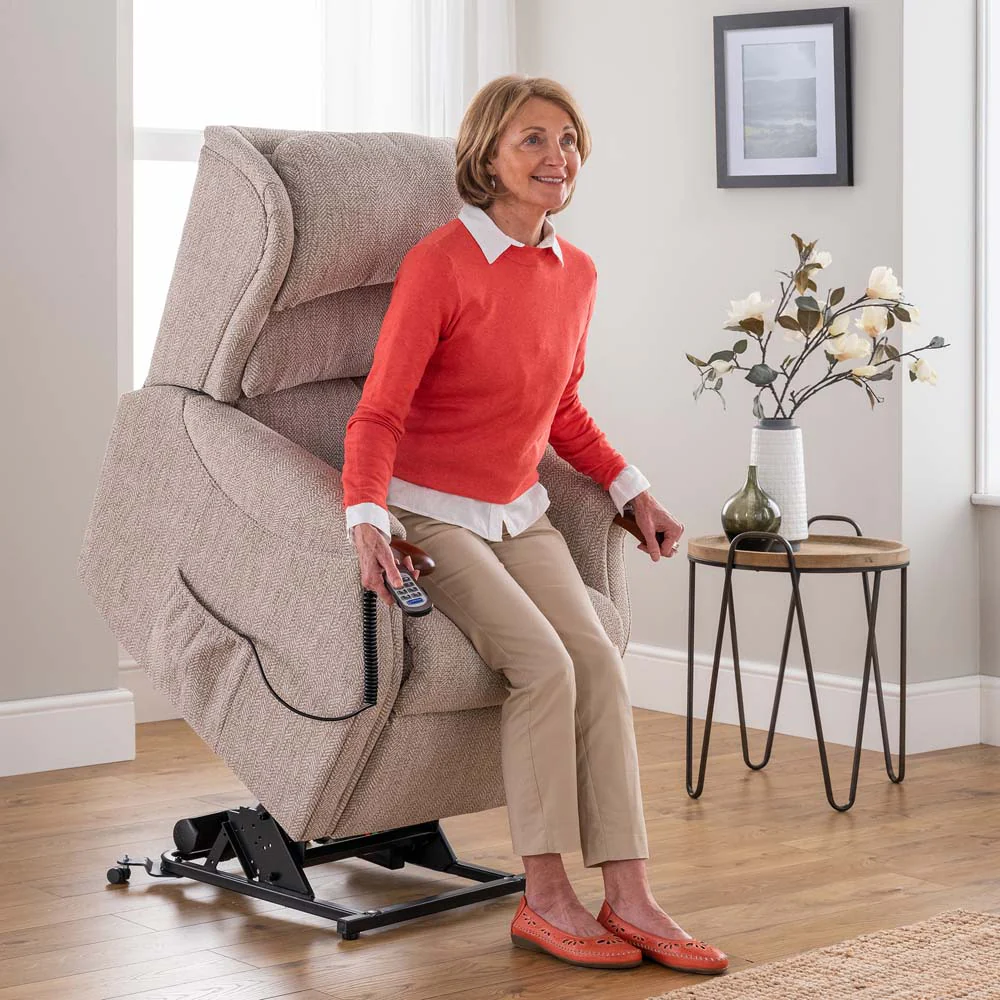 Westbury Petite Recliner Armchair - Petite Single Motor Recliner Leather - Power Recliner with USB - Image 13