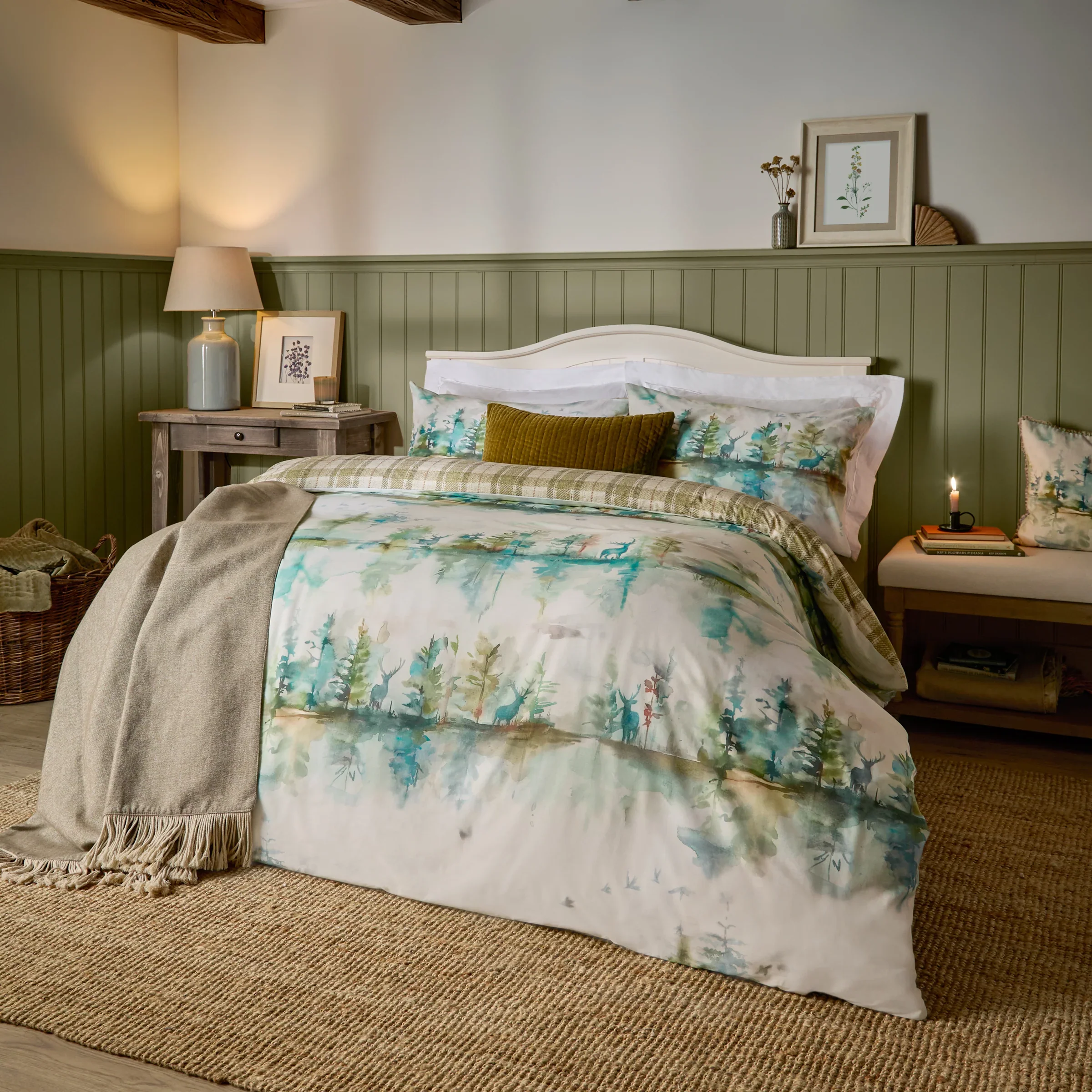 Voyage Wilderness Duvet Cover Set Brown - Voyage Wilderness Super King Duvet Set Topaz