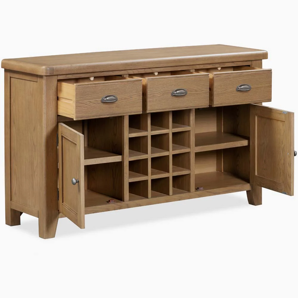 Willowmere Wide Sideboard - Wide Sideboard Oak - Image 4