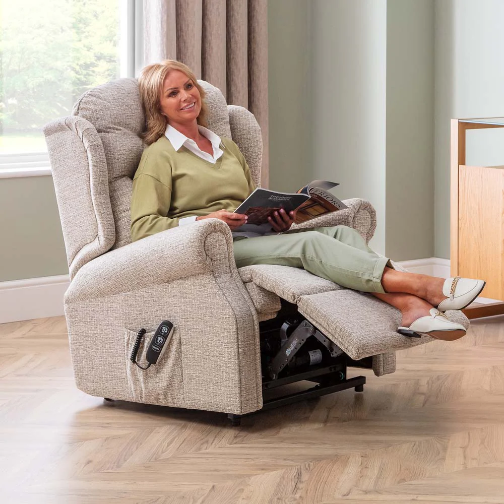 Woburn Standard Recliner Armchair - Standard Manual Recliner Leather - Manual Recliner - Image 6