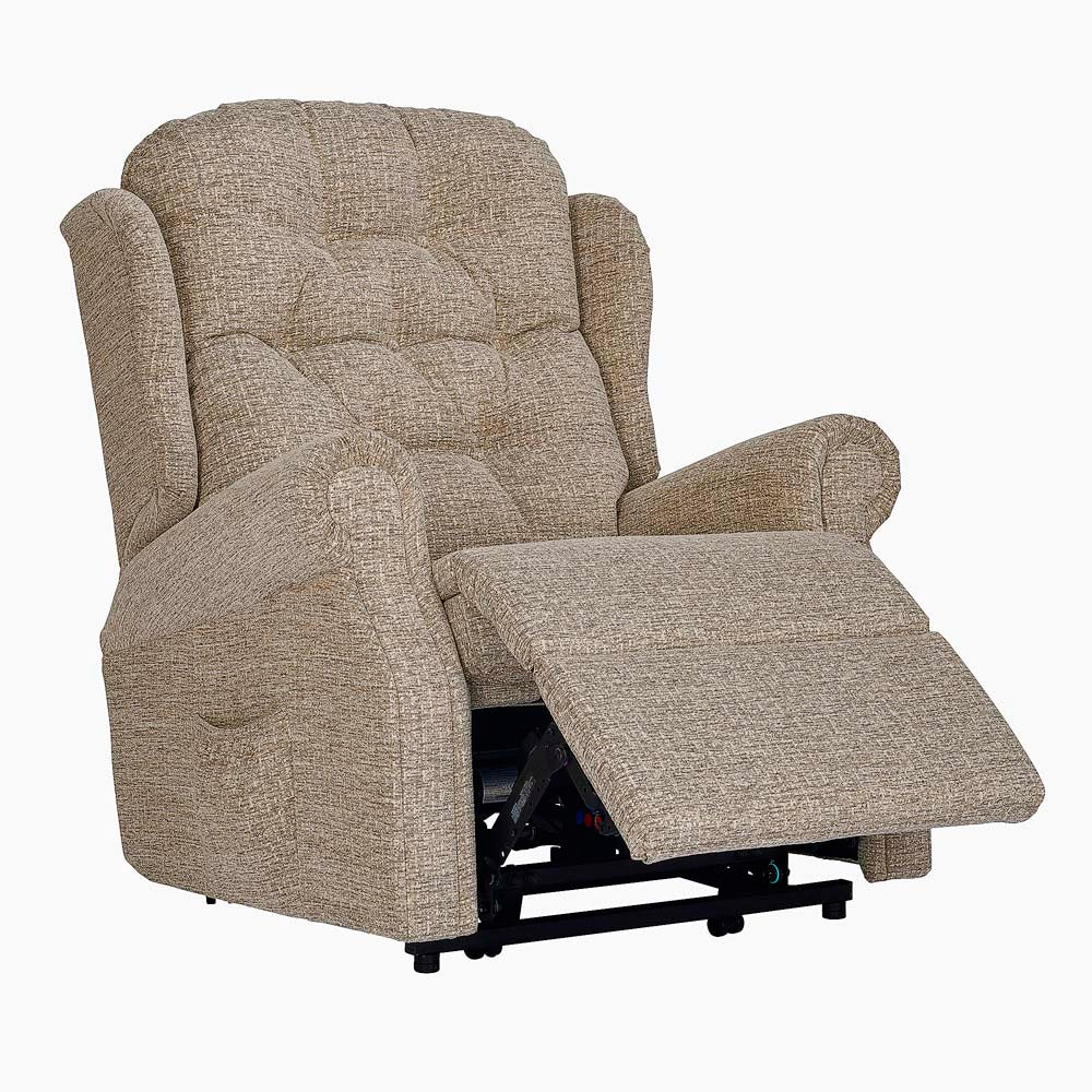 Woburn Standard Recliner Armchair - Standard Single Motor Recliner Fabric - Power Recliner with USB - Image 3