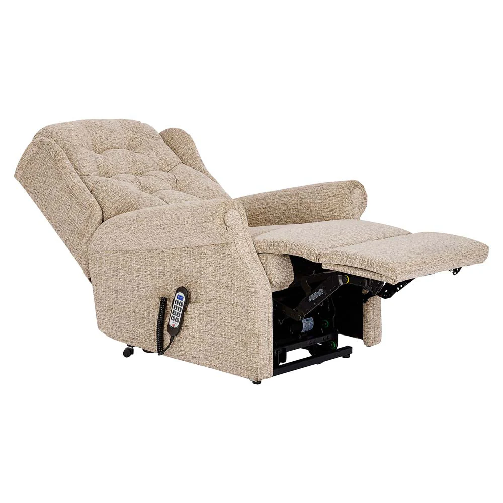 Woburn Standard Recliner Armchair - Standard Single Motor Recliner Fabric - Power Recliner with USB - Image 4