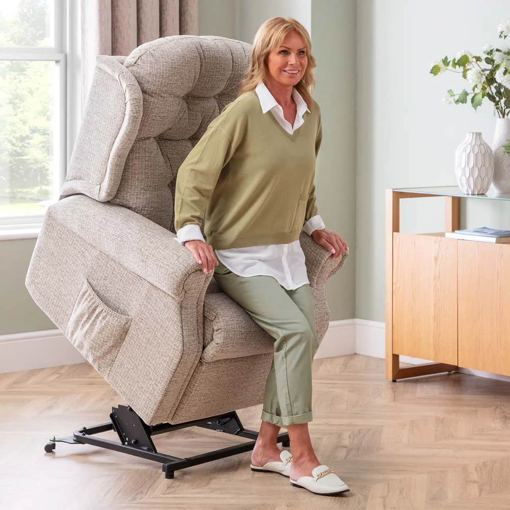 Woburn Standard Recliner Armchair - Standard Single Motor Recliner Leather - Power Recliner with Power Footrest and USB - Image 7
