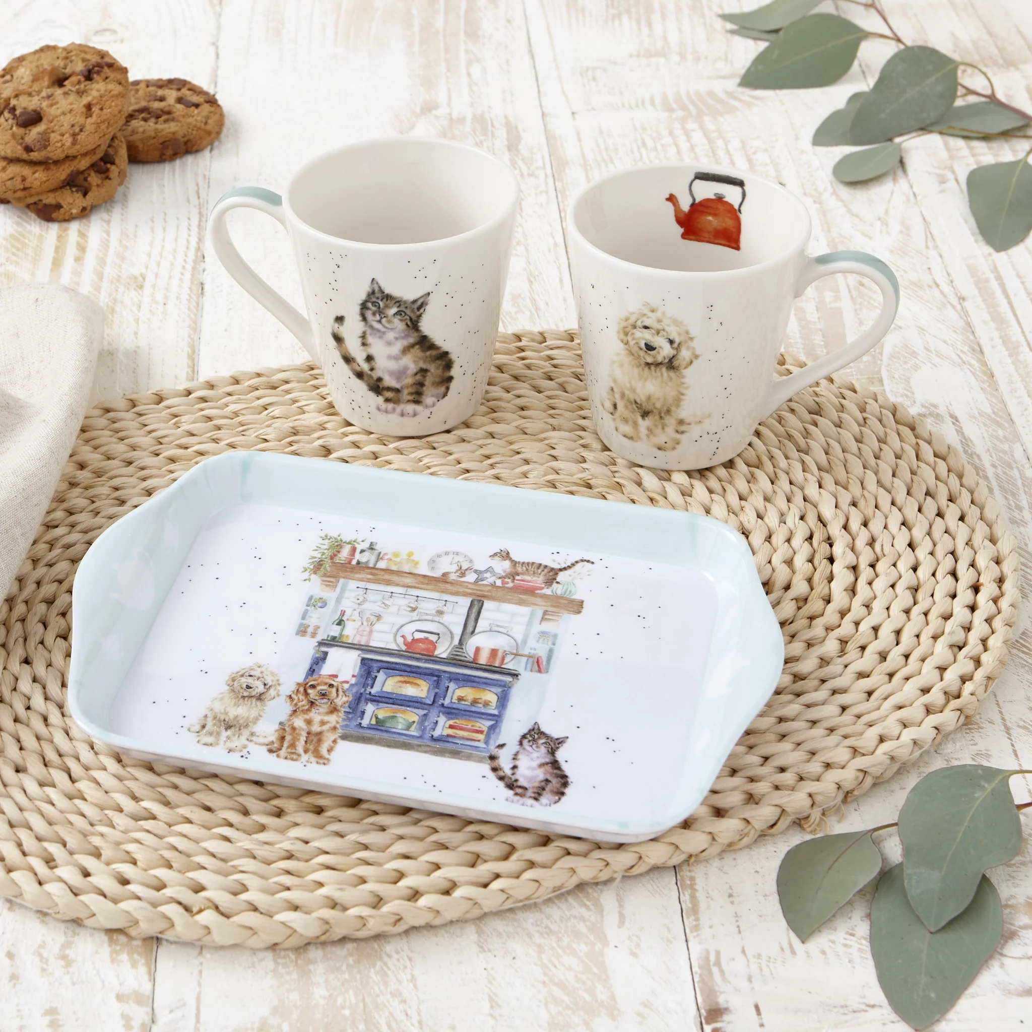 Wrendale Country Kitchen Mug & Tray set