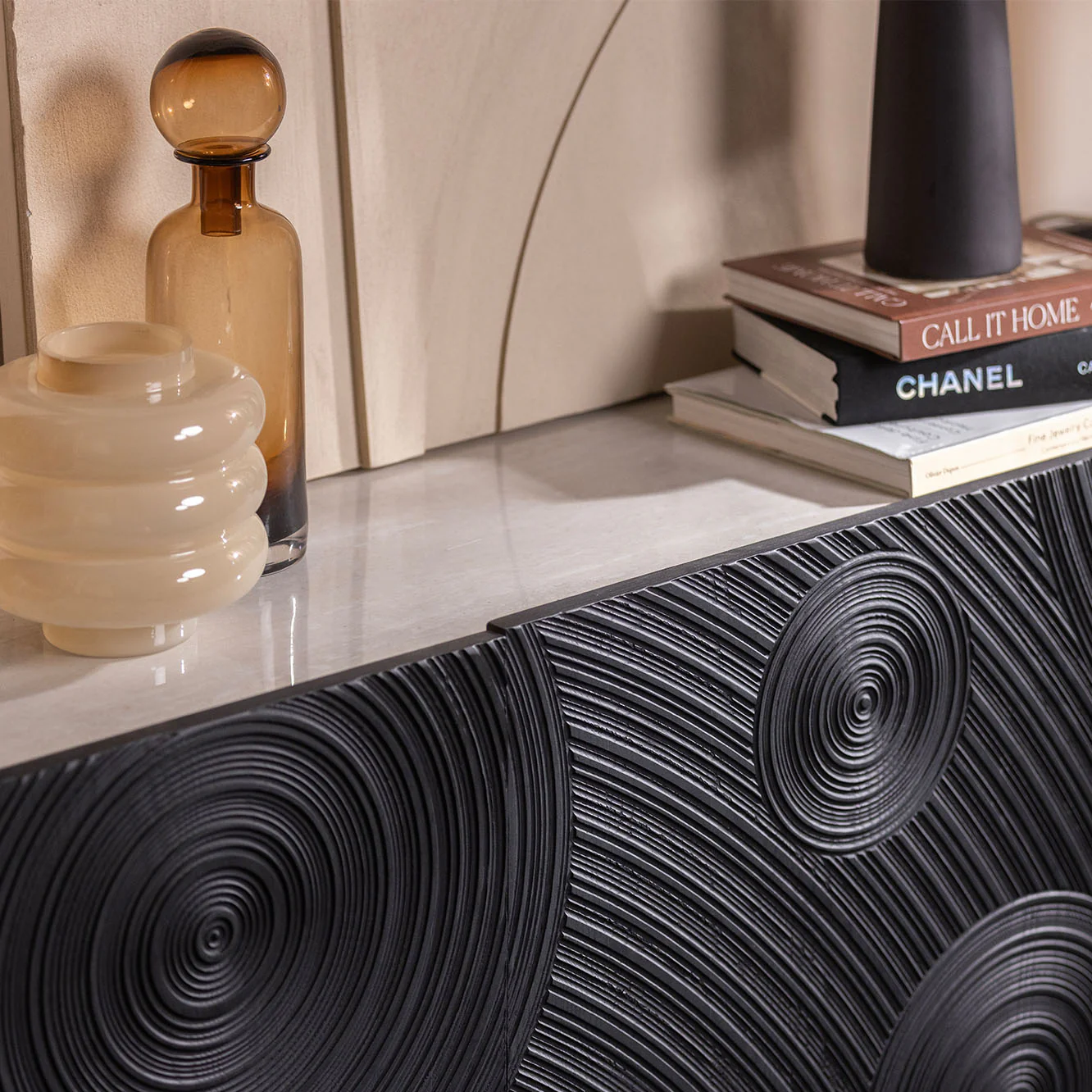 Wynter Wide Sideboard - Wide Sideboard Glass Ceramic Top - Image 6