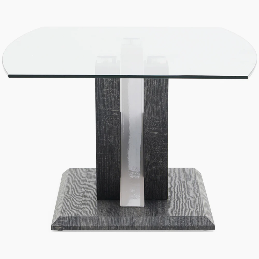 Zenith Coffee Table - Coffee Table Champagne High Gloss / Dark Grey - Image 4
